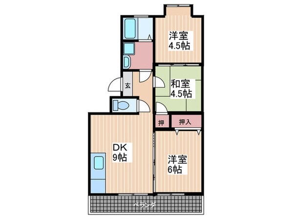 新宅第１マンションの物件間取画像